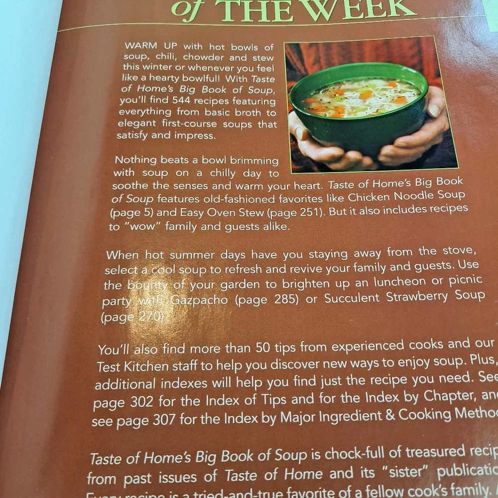 Big Book of Soup & New Ritz Gourmet Canvas Apron